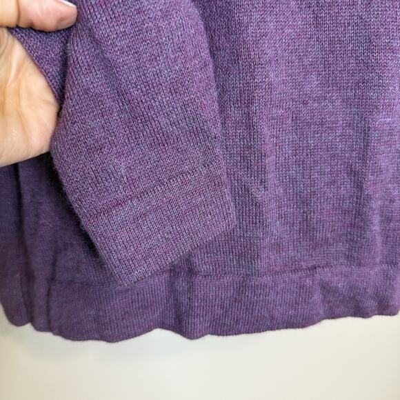 LINKS Baby Alpaca Fashions Hooded Sweater-Purple-Medium-NEW W/TAG, Made In PERU - Picture 3 of 7